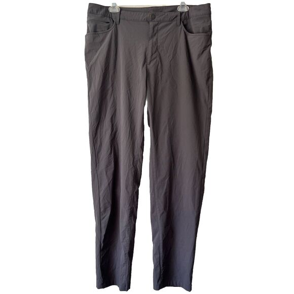 All In Motion AIM Men's 38x31 Flat Front 5-Pocket Gray Golf Tech Pants Outdoor - Picture 1 of 8